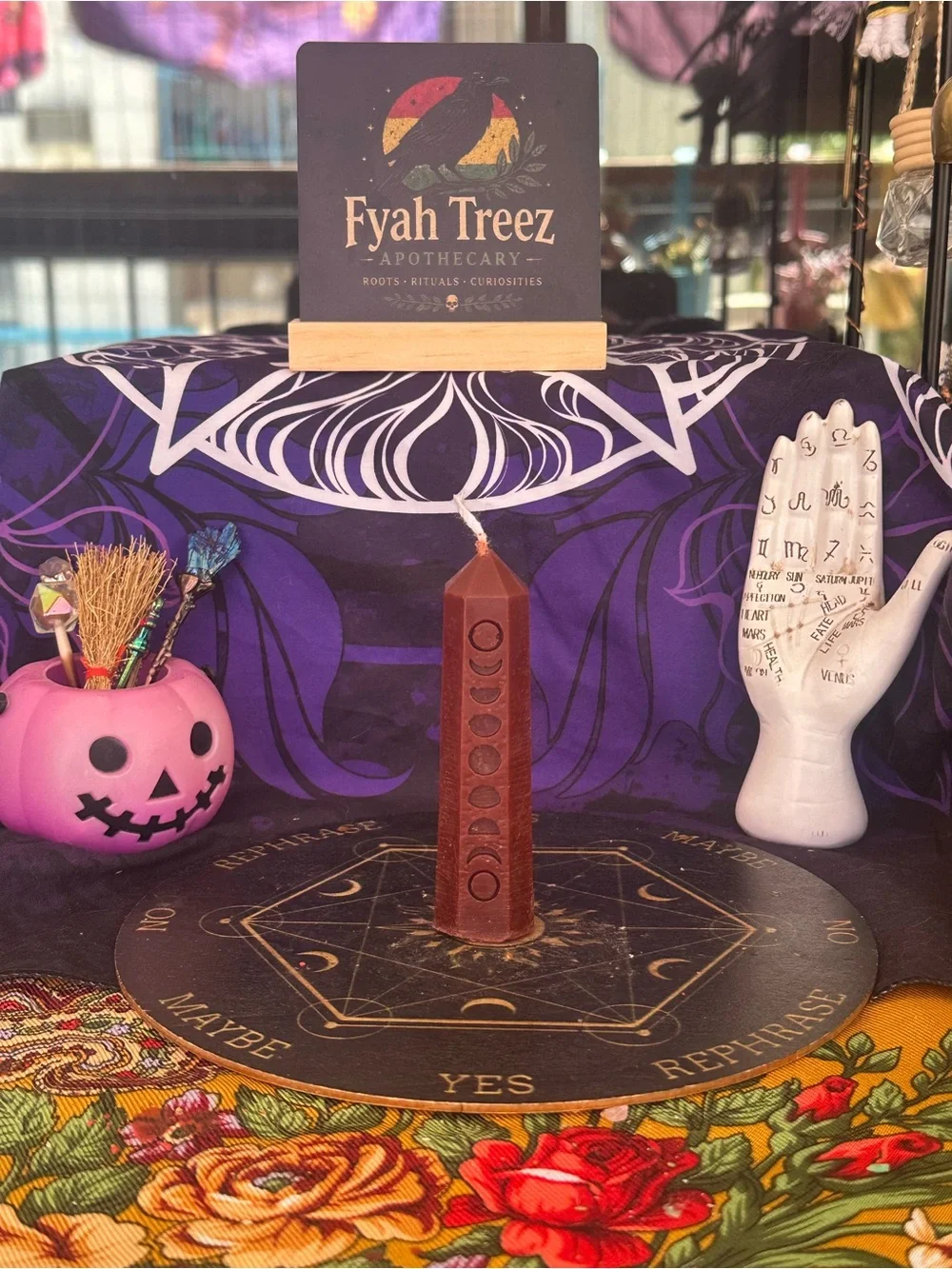 Brown Moon Phase Candle